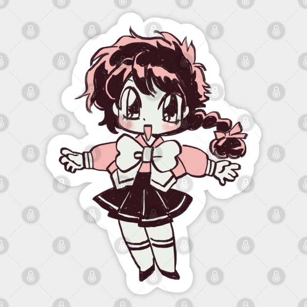 I draw chibi Hikaru Shidou / magic knight rayearth Sticker by mudwizard